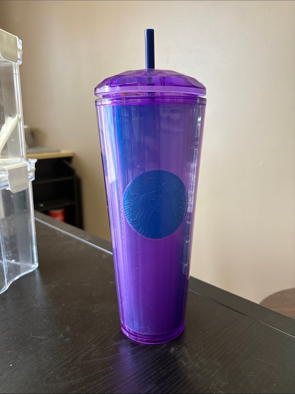 Starbucks Purple Iridescent Cold Cup with Straw